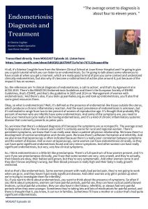 Episode 18 Endometriosis Diagnosis and Treatment