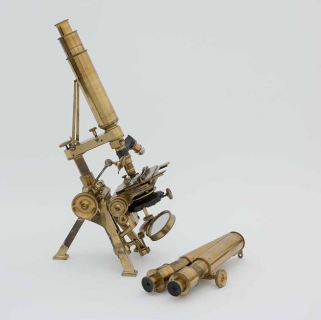 Compound monocular and binocular microscope, c. 1864