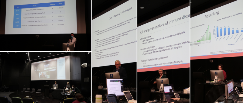 A collage of various presentations at the 3iii Symposium.