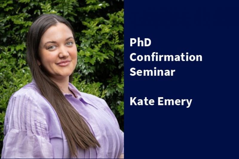 Image for PhD Confirmation Seminar - Kate Emery