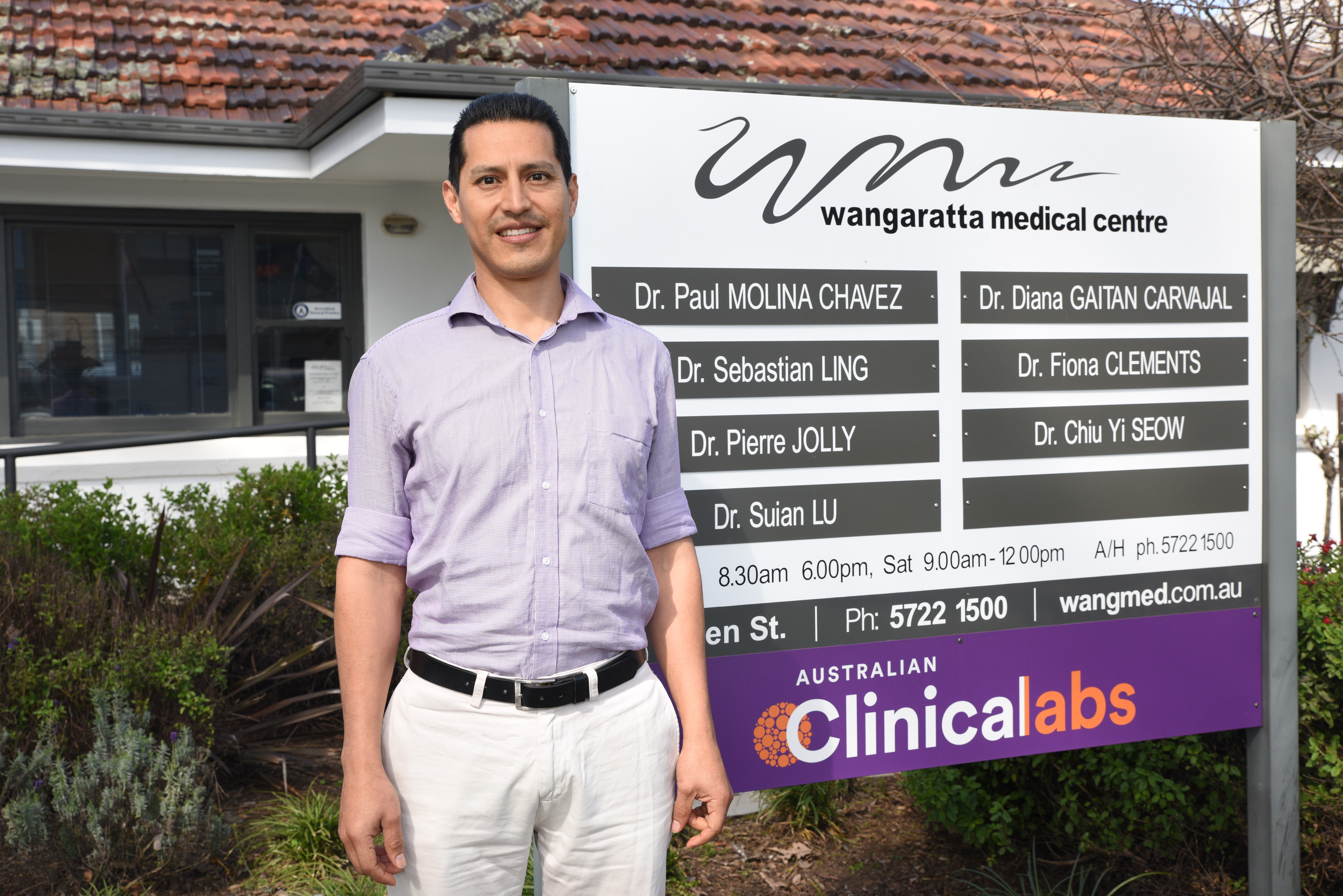 Dr Paul Molina Chavez Photo credit: Wangaratta Chronical Dr Paul Molina Chavez. Photo credit: Wangaratta Chronical