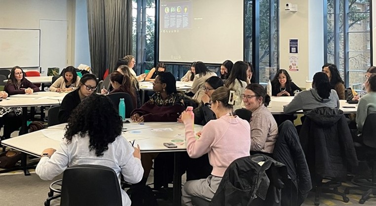 Participants at the Superpowers in Progress graduate workshop.