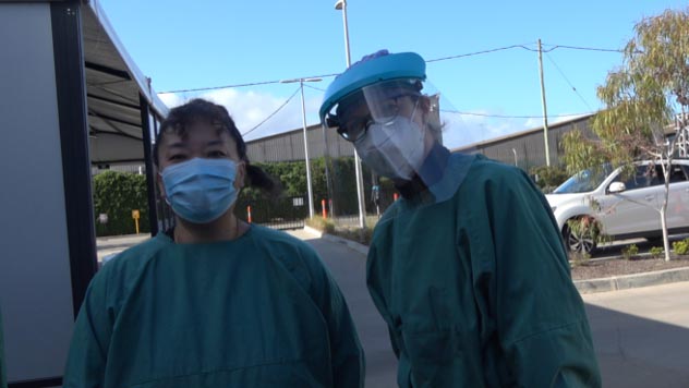 Karen and Ruby in PPE