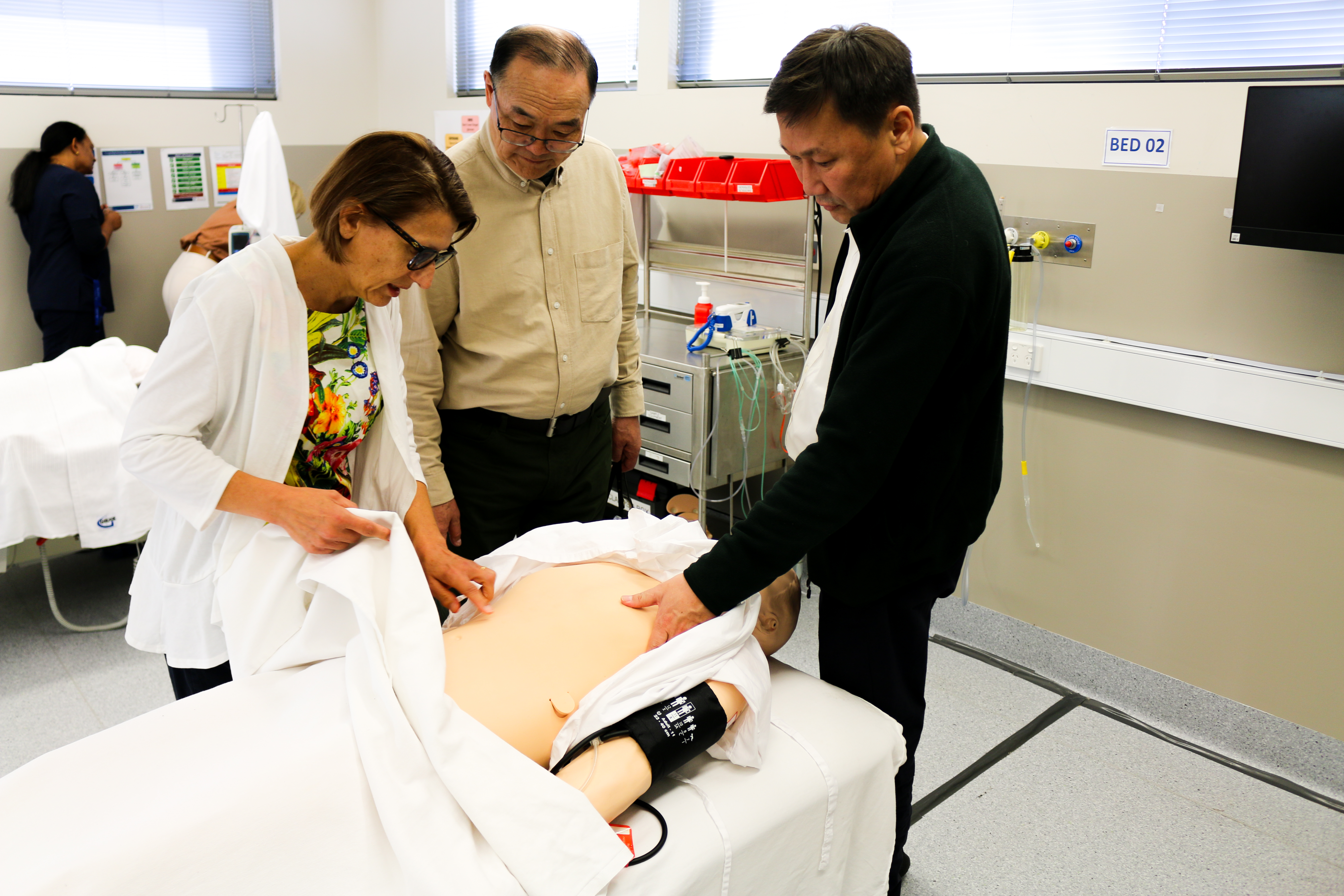 Mongolian delegation in Clinical Skills Lab